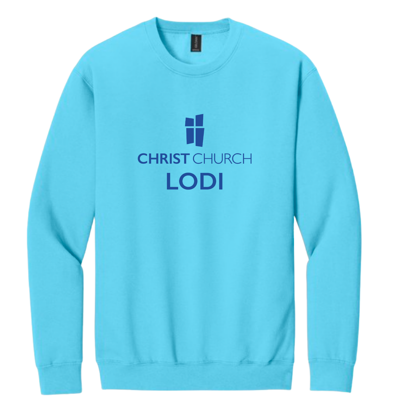 Crewneck Sweatshirt - Christ Church Lodi (Sky Blue)