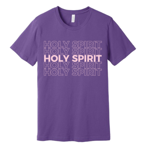 Unisex Jersey Short Sleeve Tee. Holy Spirit (Purple)
