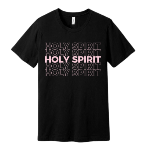 Unisex Jersey Short Sleeve Tee. Holy Spirit (Black)