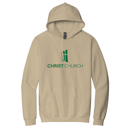 Hooded Sweatshirt - Christ Church Logo (Sand)