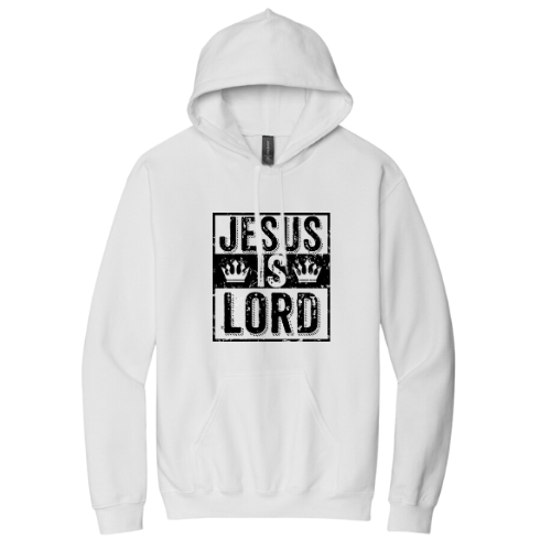 Hooded Sweatshirt - Jesus Is Lord (White)