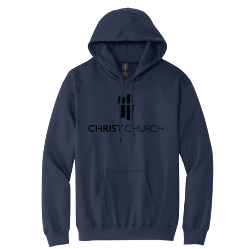 Hooded Sweatshirt - Christ Church Logo (Navy)