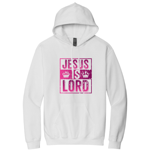 Hooded Sweatshirt - Jesus Is Lord (White)