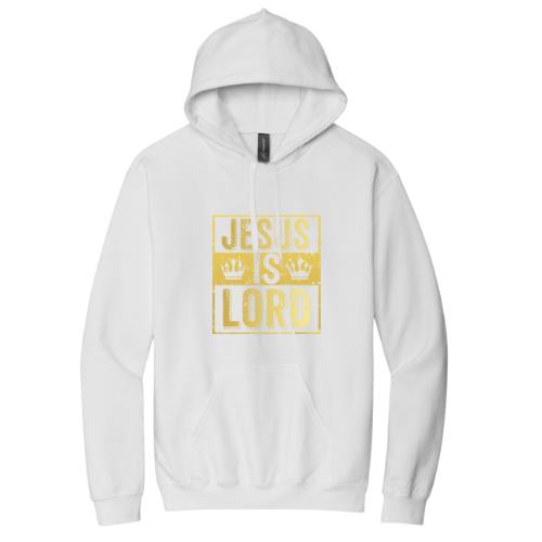 Hooded Sweatshirt - Jesus Is Lord (White)