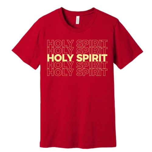 Unisex Jersey Short Sleeve Tee. Holy Spirit (Red)