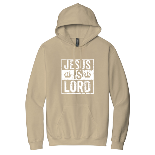 Hooded Sweatshirt - Jesus Is Lord (Sand)