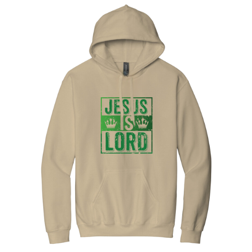 Hooded Sweatshirt - Jesus Is Lord (Sand)
