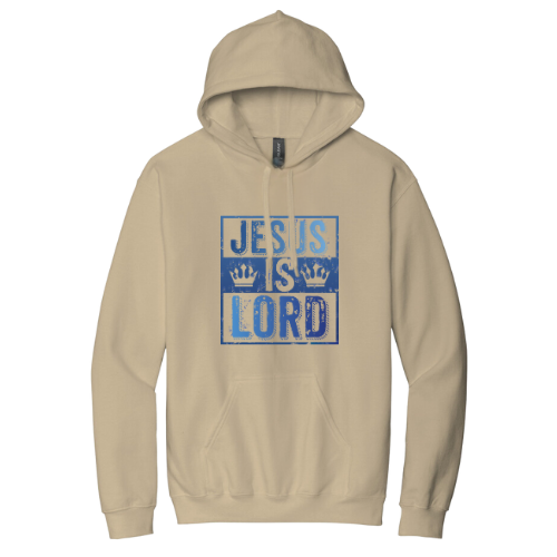 Hooded Sweatshirt - Jesus Is Lord (Sand)