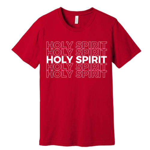 Unisex Jersey Short Sleeve Tee. Holy Spirit (Red)