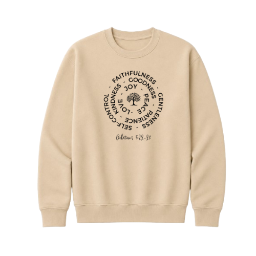 Crewneck Sweatshirt - Fruit of the Spirit (Sand)