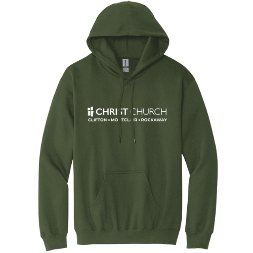 Hooded Sweatshirt - Christ Church (Military Green)