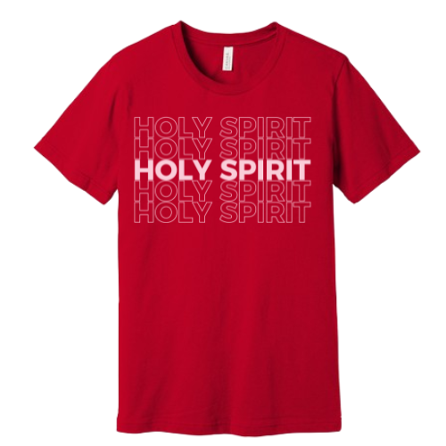 Unisex Jersey Short Sleeve Tee. Holy Spirit (Red)