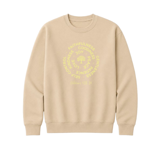 Crewneck Sweatshirt - Fruit of the Spirit (Sand)