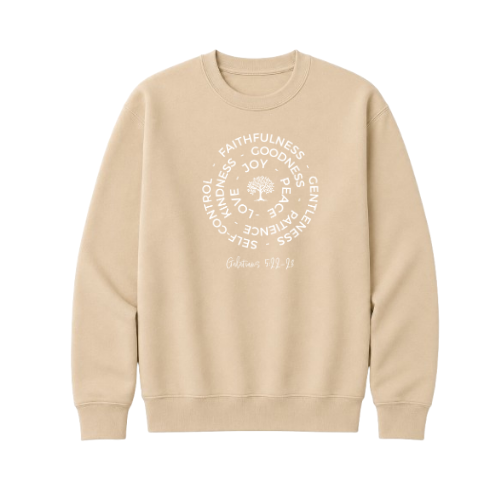 Crewneck Sweatshirt - Fruit of the Spirit (Sand)