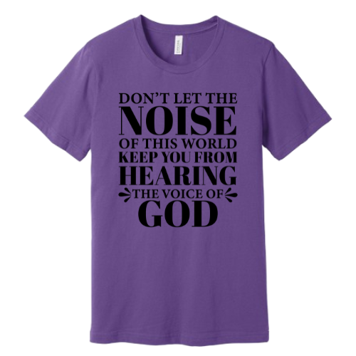 Unisex Jersey Short Sleeve Tee. Voice Of God  (Purple)