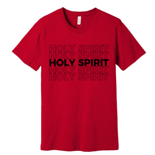 Unisex Jersey Short Sleeve Tee. Holy Spirit (Red)