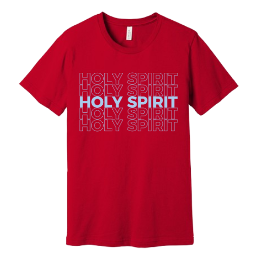 Unisex Jersey Short Sleeve Tee. Holy Spirit (Red)