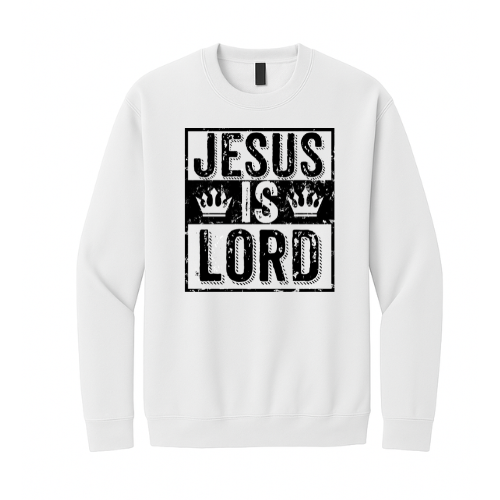 Crewneck Sweatshirt - Jesus is Lord (White)
