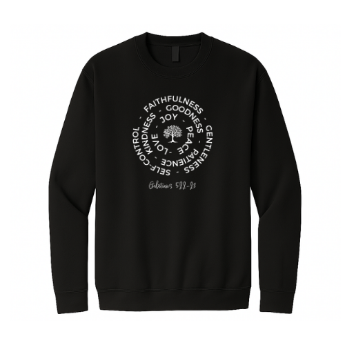 Crewneck Sweatshirt - Fruit of the Spirit (Black)