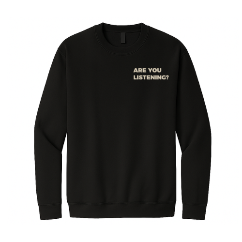 Crewneck Sweatshirt - Yahweh Speaks (Black)