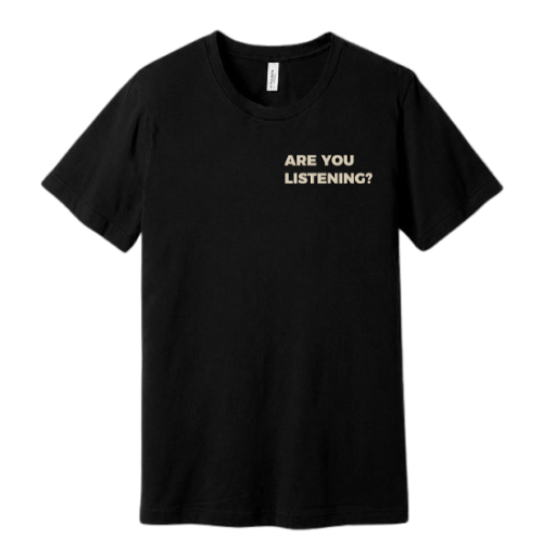 Unisex Jersey Short Sleeve Tee. Yahweh Speaks (Black)