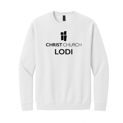 Crewneck Sweatshirt - Christ Church Lodi (White)