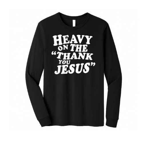 Crewneck Sweatshirt - Thank You Jesus (Black)