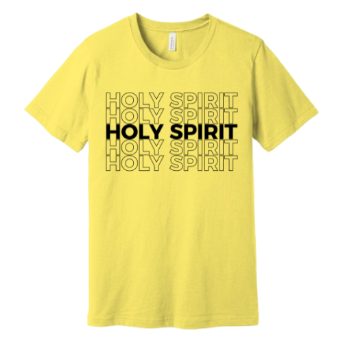 Unisex Jersey Short Sleeve Tee. Holy Spirit (Yellow)