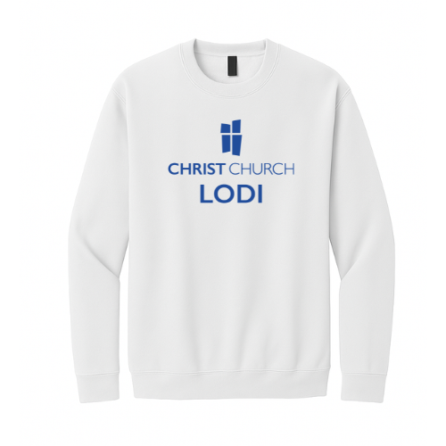 Crewneck Sweatshirt - Christ Church Lodi (White)
