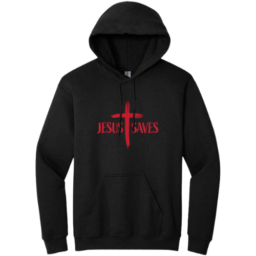 Hooded Sweatshirt - Jesus Saves (cruss)