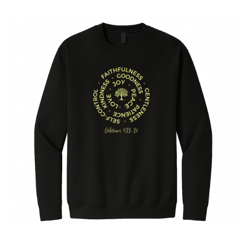 Crewneck Sweatshirt - Fruit of the Spirit (Black)
