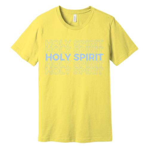 Unisex Jersey Short Sleeve Tee. Holy Spirit (Yellow)