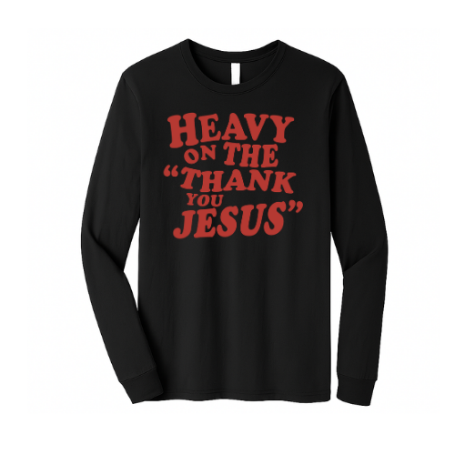 Crewneck Sweatshirt - Thank You Jesus (Black)