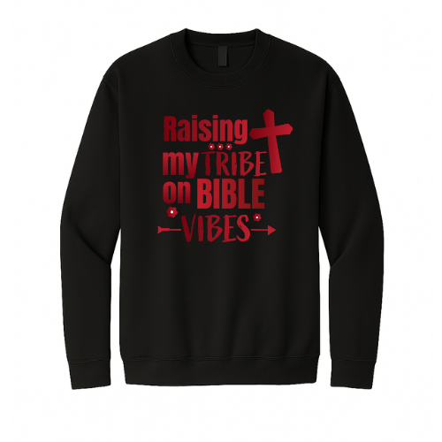 Crewneck Sweatshirt - Raising my Tribe (Black)