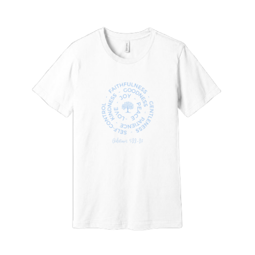 Unisex Jersey Short Sleeve Tee. Fruit of the Spirit (White)