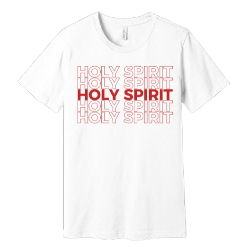 Unisex Jersey Short Sleeve Tee. Holy Spirit (White)
