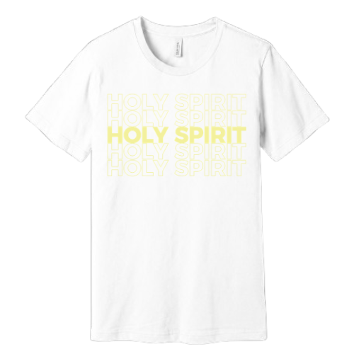 Unisex Jersey Short Sleeve Tee. Holy Spirit (White)