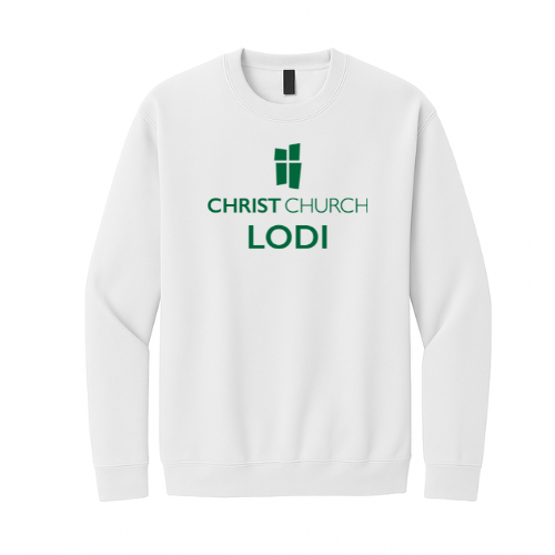 Crewneck Sweatshirt - Christ Church Lodi (White)