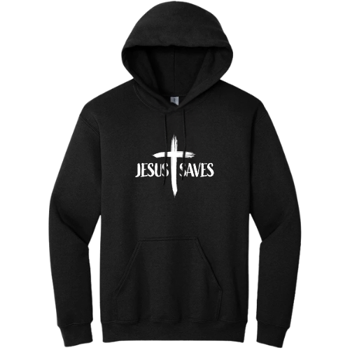 Hooded Sweatshirt - Jesus Saves (cruss)