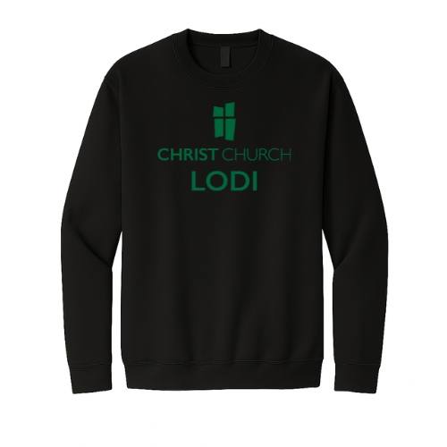Crewneck Sweatshirt - Christ Church Lodi (Black)