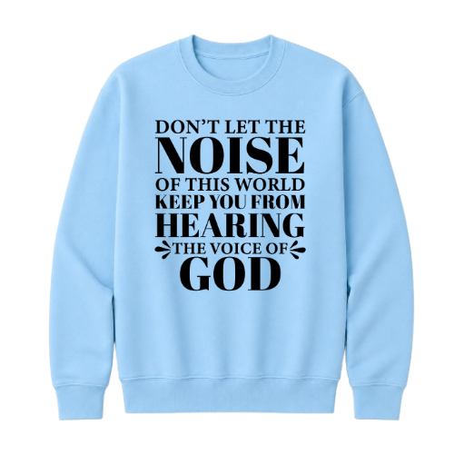 Crewneck Sweatshirt - Voice of God (Sky Blue)
