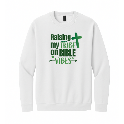Crewneck Sweatshirt - Raising my Tribe (White)