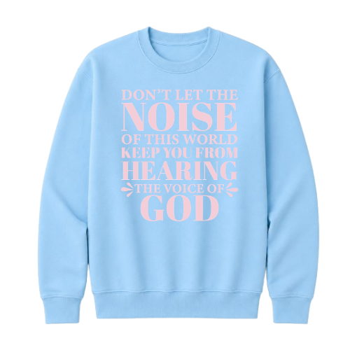 Crewneck Sweatshirt - Voice of God (Sky Blue)