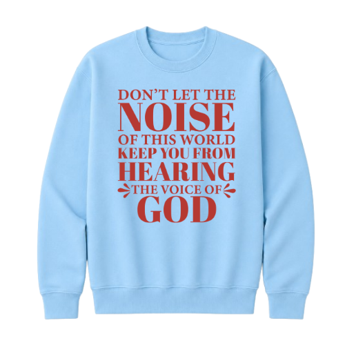 Crewneck Sweatshirt - Voice of God (Sky Blue)