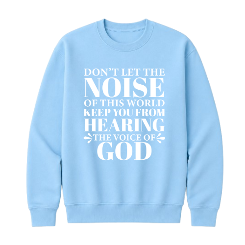 Crewneck Sweatshirt - Voice of God (Sky Blue)