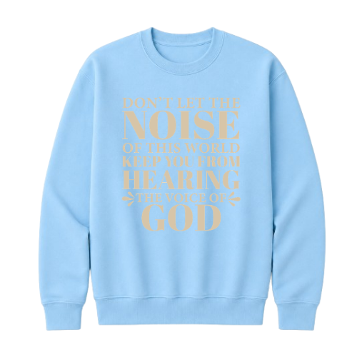 Crewneck Sweatshirt - Voice of God (Sky Blue)