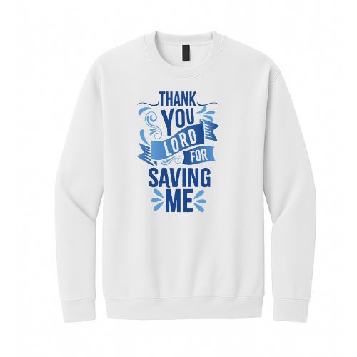 Crewneck Sweatshirt - Thank You Lord (White)