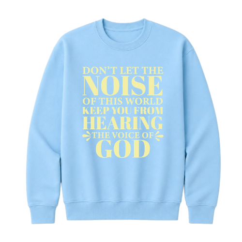 Crewneck Sweatshirt - Voice of God (Sky Blue)
