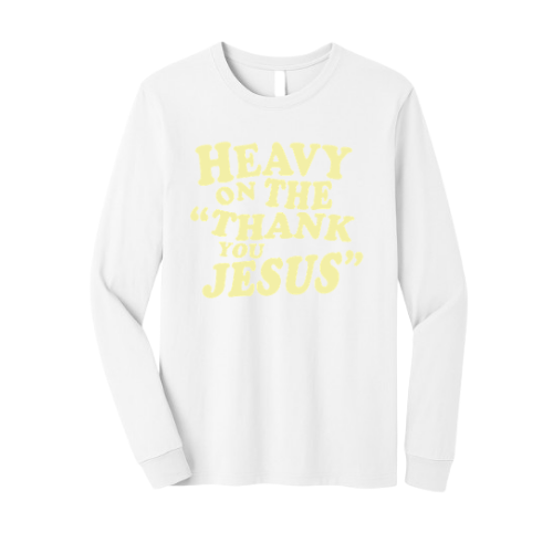 Crewneck Sweatshirt - Thank You Jesus (White)