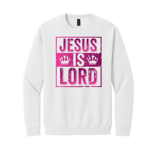 Crewneck Sweatshirt - Jesus is Lord (White)
